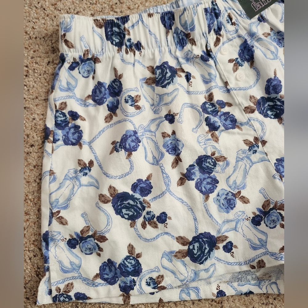 New Floral Cowgirl Boxer Shorts - Picture 2 of 6